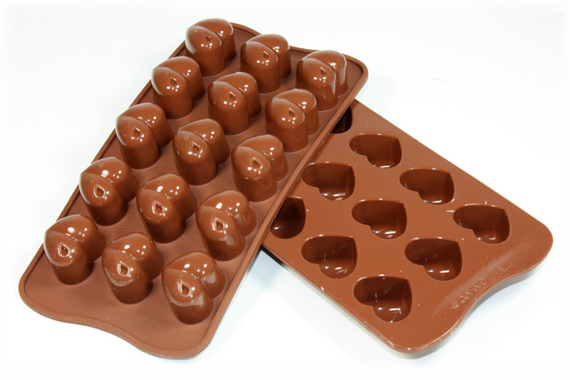 Moule chocolat coeur en silicone Silikomart ® moule chocolat coeur en silicone  moule à chocolat