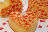 Impression des coeurs rouges sur biscuit avec le papier ScrapCooking ®