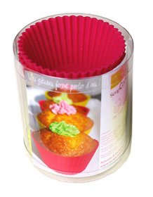 Moule caissettes à cupcakes en silicone - Lot de 6