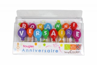 Bougies "BON ANNIVERSAIRE"