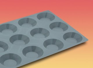 Moule à mini-tartelette en silicone Elastomoule