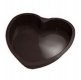 Moule silicone coeur noir